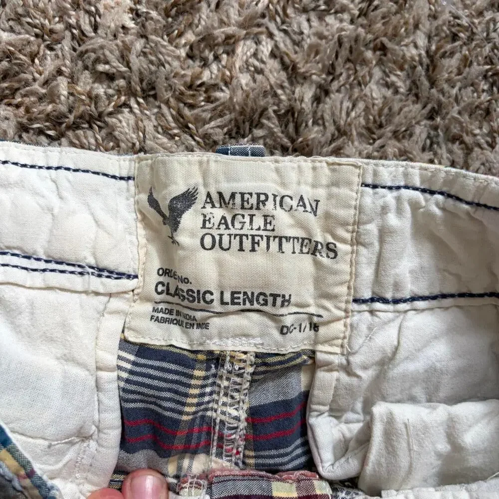 American Eagle Y2K Plaid Shorts Men’s 30x10 Preppy Beach Grunge Mallcore